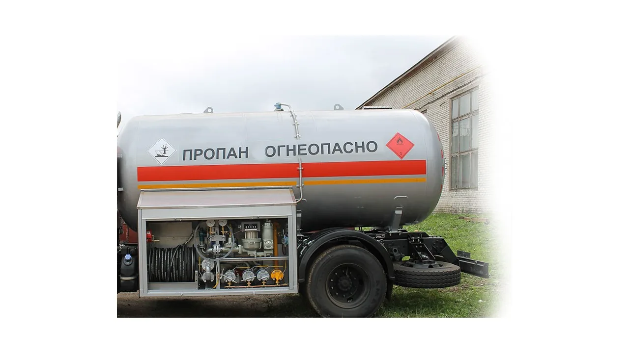 Доставка зимнего газа для газгольдера